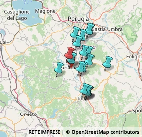 Mappa Parco Commerciale Cross, 06055 Marsciano PG, Italia (10.0235)