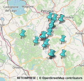 Mappa Via G. Matteotti, 06055 Marsciano PG, Italia (11.6805)