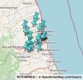 Mappa Via Colle Gioioso, 63076 Monteprandone AP, Italia (9.3725)