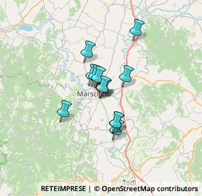 Mappa Via Afro Tondelli, 06055 Marsciano PG, Italia (4.54083)
