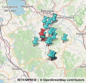 Mappa Via Afro Tondelli, 06055 Marsciano PG, Italia (9.942)