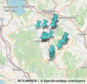 Mappa Via Alceste Cruciani, 06055 Marsciano PG, Italia (10.558)