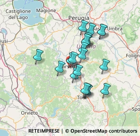 Mappa Via Domenico Briziarelli, 06055 Marsciano PG, Italia (11.715)