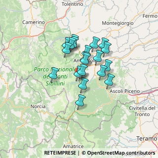 Mappa Località Collina, 63087 Comunanza AP, Italia (10.328)