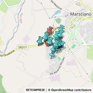 Mappa Via delle Dogane, 06055 Marsciano PG, Italia (0.23077)