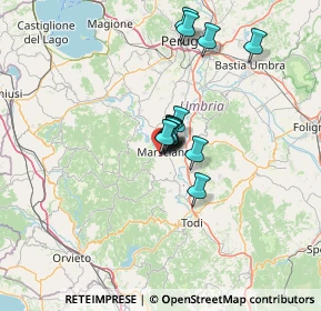 Mappa Via delle Dogane, 06055 Marsciano PG, Italia (8.64429)