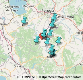 Mappa Via delle Dogane, 06055 Marsciano PG, Italia (10.6515)