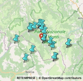Mappa Frazione Nocria, 62039 Castelsantangelo sul Nera MC, Italia (6.001)