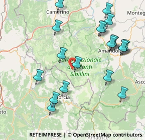 Mappa Frazione Nocria, 62039 Castelsantangelo sul Nera MC, Italia (19.0035)
