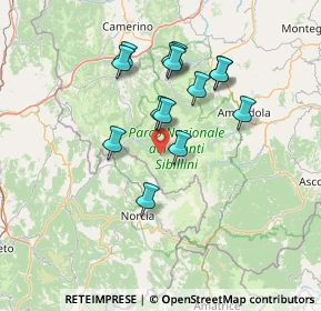 Mappa Frazione Nocria, 62039 Castelsantangelo sul Nera MC, Italia (12.86643)