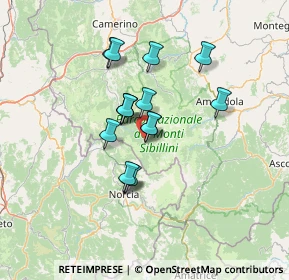 Mappa Frazione Nocria, 62039 Castelsantangelo sul Nera MC, Italia (10.596)