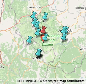 Mappa Frazione Nocria, 62039 Castelsantangelo sul Nera MC, Italia (11.4785)