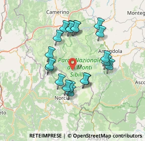 Mappa Frazione Nocria, 62039 Castelsantangelo sul Nera MC, Italia (13.502)