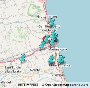 Mappa Via Giovanni Pascoli, 63076 Monteprandone AP, Italia (5.22308)