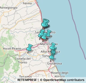 Mappa Via Giovanni Pascoli, 63076 Monteprandone AP, Italia (8.54923)