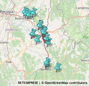 Mappa Via Torgiano, 06039 Trevi PG, Italia (12.66)