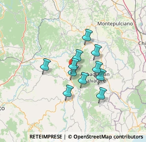 Mappa Loc. Pian del Ballo, 58033 Castel del piano GR, Italia (9.82364)