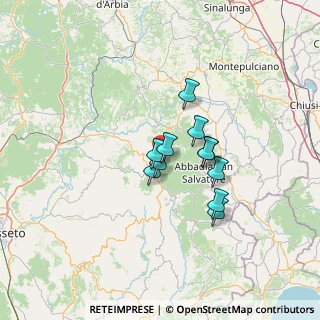 Mappa Località Pian di Ballo, 58033 Castel del piano GR, Italia (9.52364)
