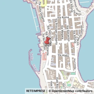 Mappa Via dei Cantieri, 48, 96011 Augusta, Siracusa (Sicilia)