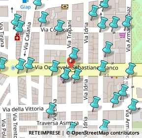 Mappa Via Enna, 96015 Francofonte SR, Italia (0.08214)