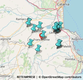 Mappa Via Trapani, 96015 Francofonte SR, Italia (12.727)