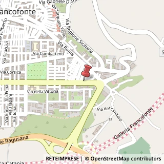 Mappa Via Galileo Galilei, 18, 96015 Francofonte, Siracusa (Sicilia)