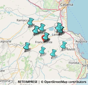 Mappa Via Onorevole Sebastiano Franco, 96015 Francofonte SR, Italia (11.0455)