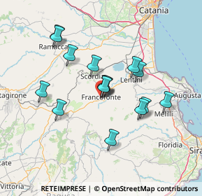 Mappa Via Enrico Gaudioso, 96015 Francofonte SR, Italia (13.982)