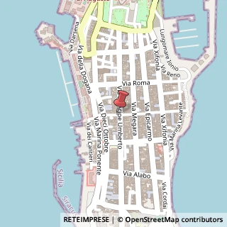 Mappa Via principe umberto 172, 96011 Augusta, Siracusa (Sicilia)