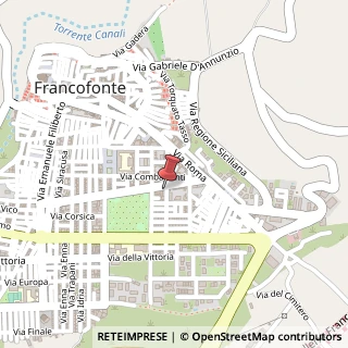 Mappa Via monfalcone 46, 96015 Francofonte, Siracusa (Sicilia)