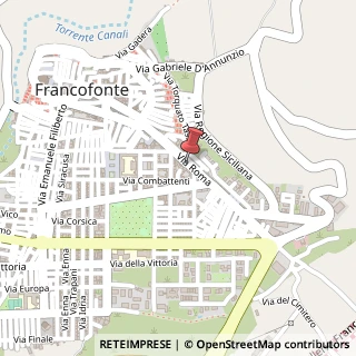 Mappa Via Roma,  78, 96015 Francofonte, Siracusa (Sicilia)