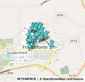 Mappa Via Monfalcone, 96015 Francofonte SR, Italia (0.277)