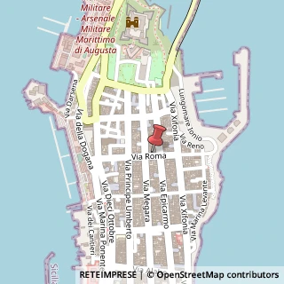 Mappa Via roma 31, 96011 Augusta, Siracusa (Sicilia)
