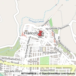 Mappa Via Plebiscito, 16, 96015 Francofonte, Siracusa (Sicilia)