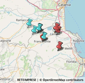 Mappa Via dei Mutilati, 96015 Francofonte SR, Italia (9.98833)