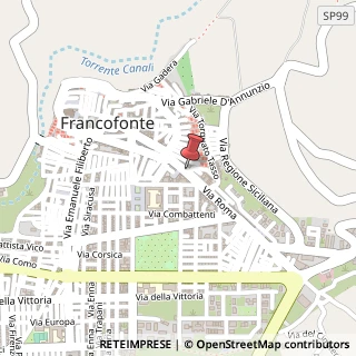 Mappa Via Roma,  50, 96015 Francofonte, Siracusa (Sicilia)