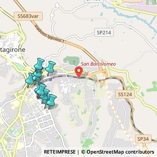 Mappa Via Giuseppe Antonio Borgese, 95041 Caltagirone CT, Italia (1.36167)