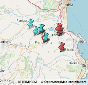 Mappa Via Cristoforo Colombo, 96015 Francofonte SR, Italia (10.01778)