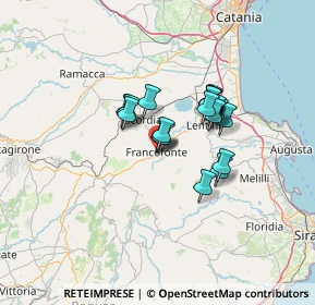 Mappa Via Cristoforo Colombo, 96015 Francofonte SR, Italia (10.4535)