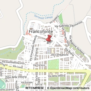 Mappa Via Cristoforo Colombo, 43, 96015 Francofonte, Siracusa (Sicilia)