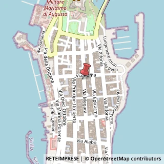 Mappa Via Megara, 141, 96011 Augusta, Siracusa (Sicilia)