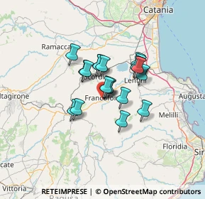 Mappa Contrada S. Antonio, 96015 Francofonte SR, Italia (9.972)