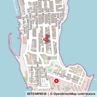 Mappa Via Megara, 422, 96011 Augusta, Siracusa (Sicilia)