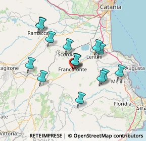 Mappa Strada Vicinale Tamburino, 96015 Francofonte SR, Italia (14.08067)