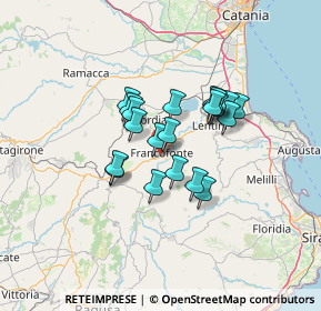 Mappa Via Pisa, 96015 Francofonte SR, Italia (10.7235)