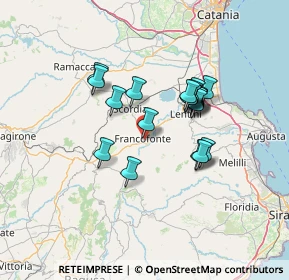 Mappa Via Giuseppe Signorelli, 96015 Francofonte SR, Italia (12.5095)