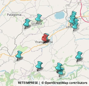 Mappa Via Francesco Belfiore, 96015 Francofonte SR, Italia (10.5855)