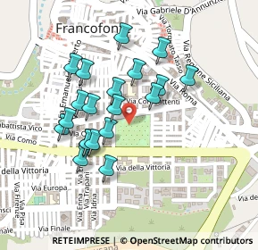 Mappa Via Francesco Belfiore, 96015 Francofonte SR, Italia (0.223)