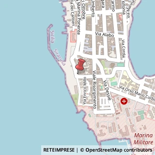 Mappa Via Marina Ponente, 9/B/C, 96011 Augusta, Siracusa (Sicilia)