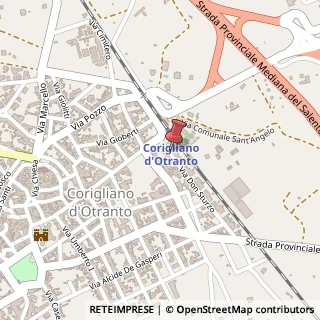 Mappa Via Don Sturzo, 140, 73022 Corigliano d'Otranto, Lecce (Puglia)